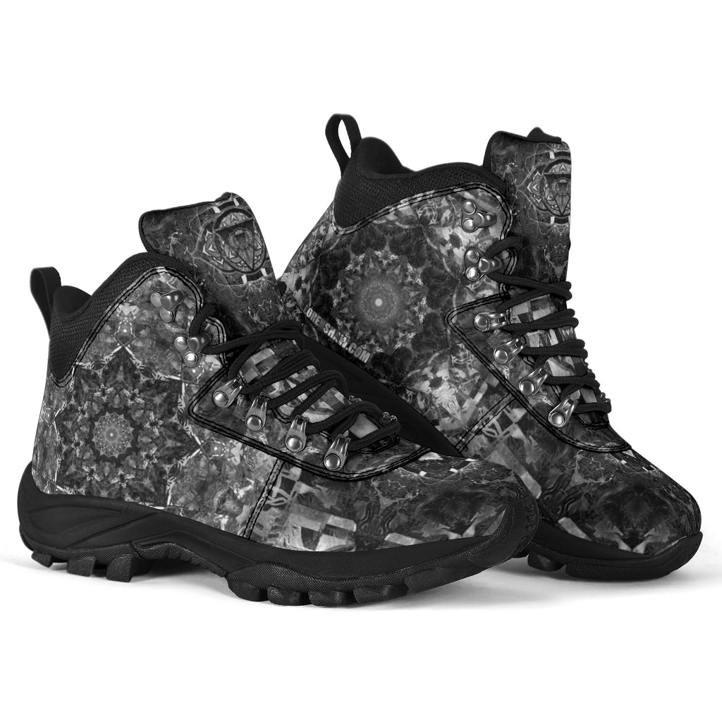 B&W Mandala Alpine Boots