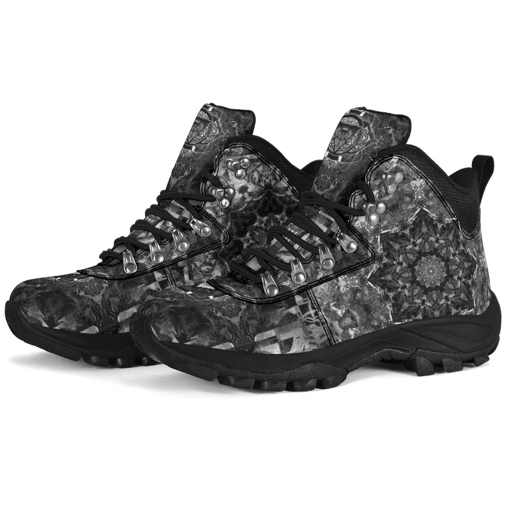 B&W Mandala Alpine Boots