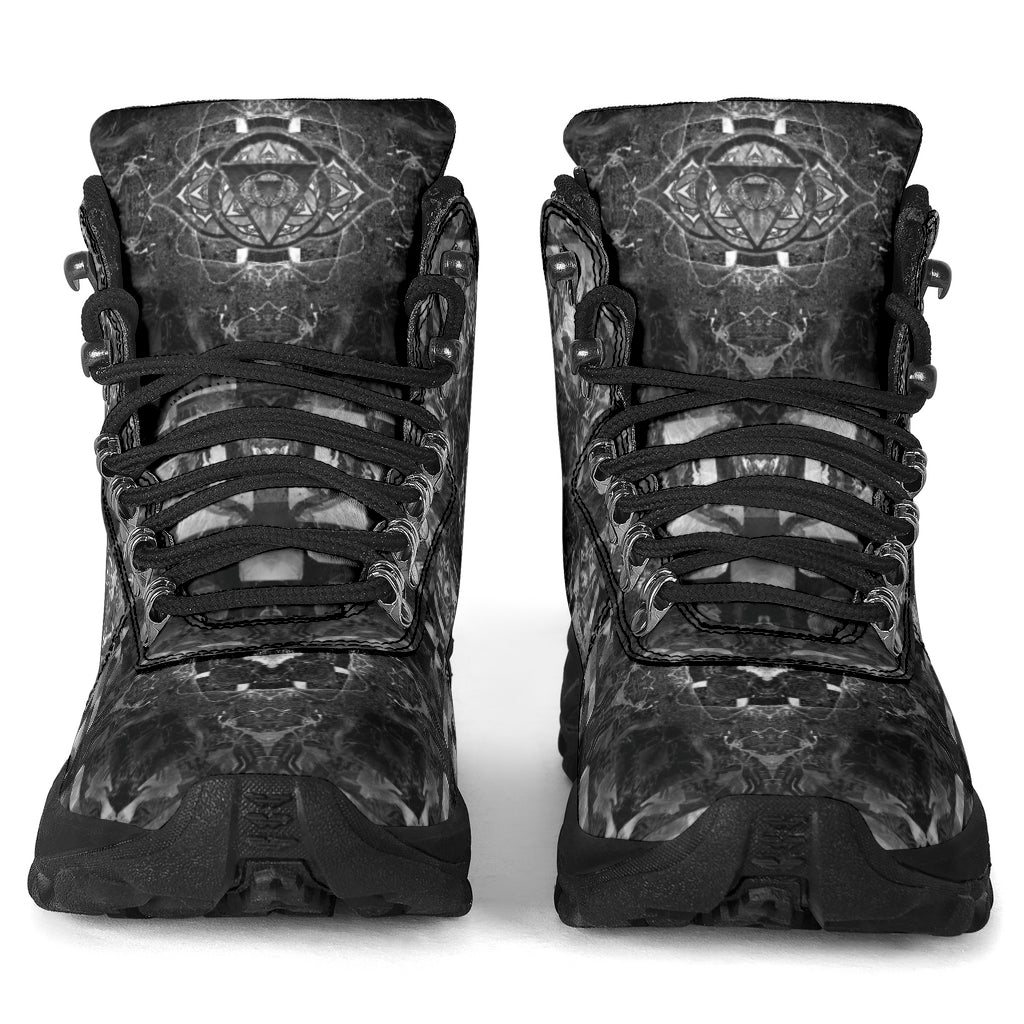 B&W Mandala Alpine Boots