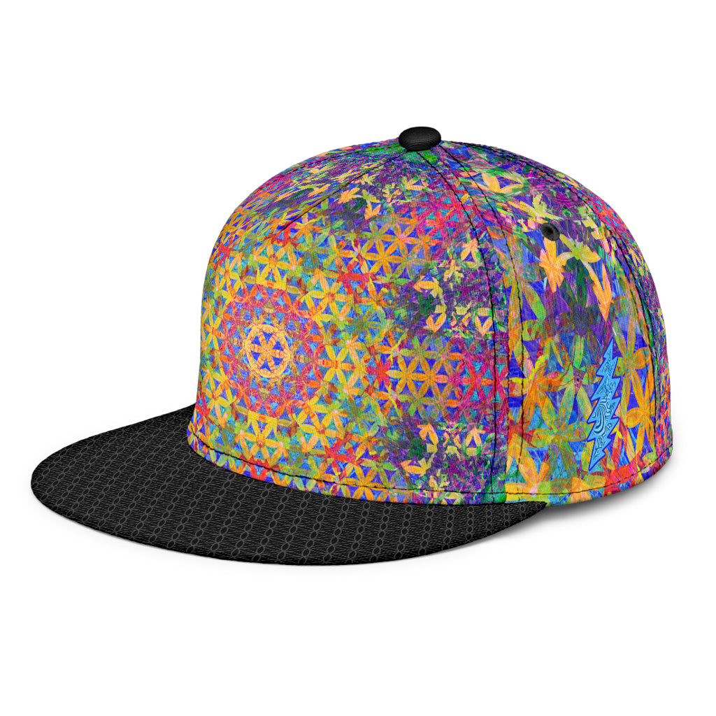 Flower of Life Rainbow Snapback Hat