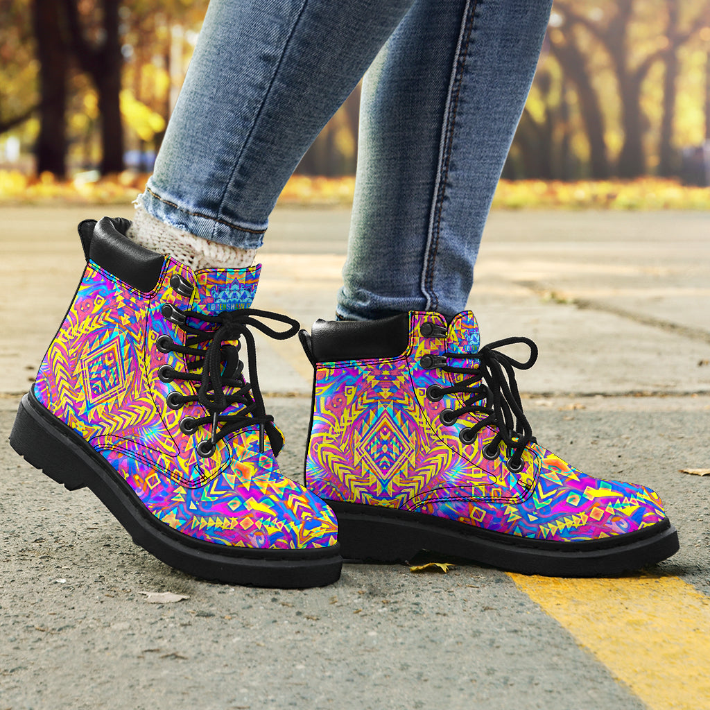 Aztek Psychedelic Boots