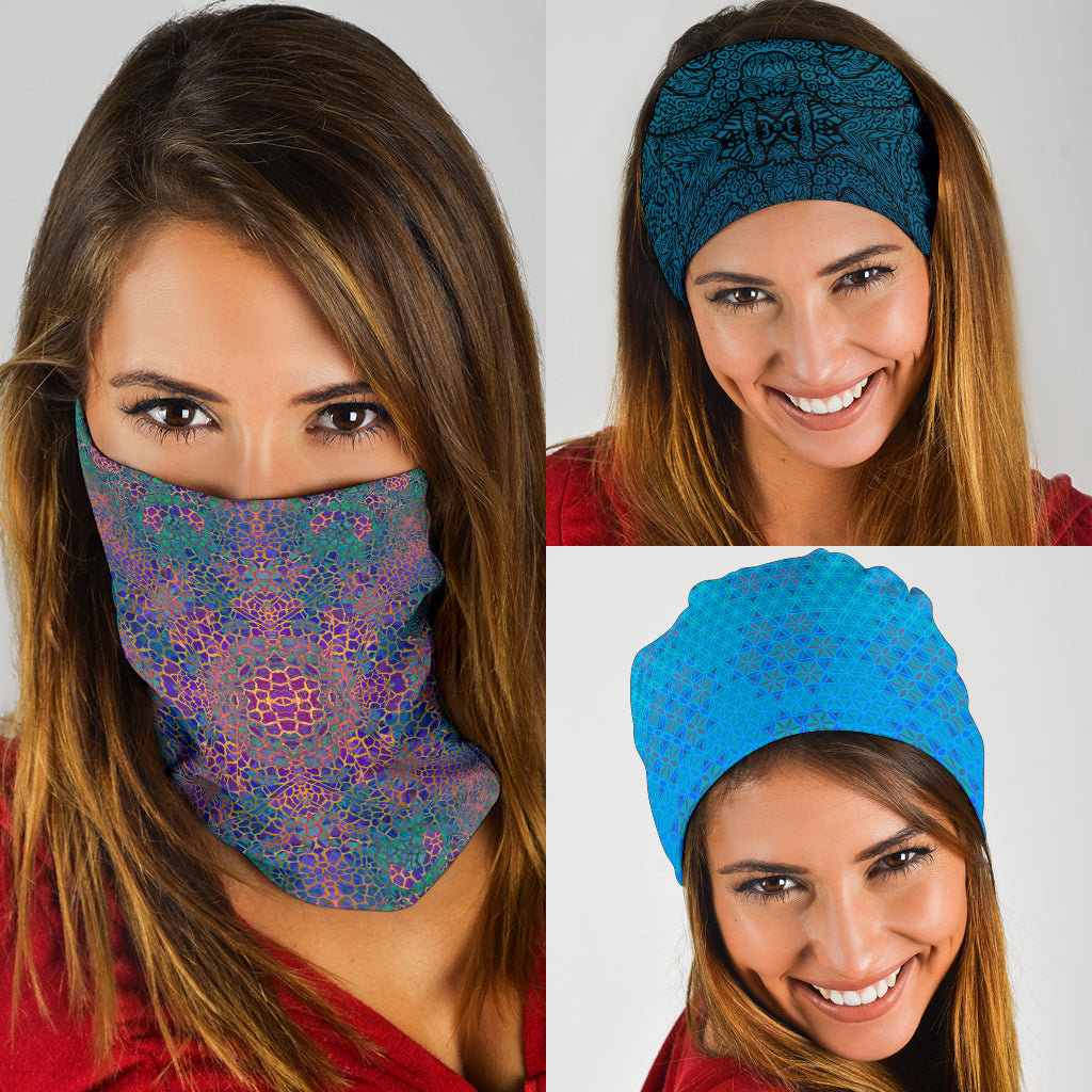 Blues Style Tube Bandana 3 Pack