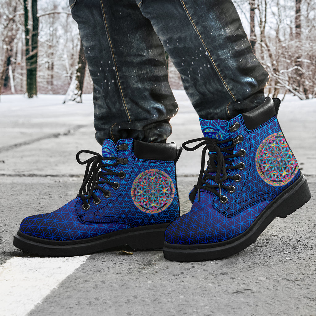 Flower of Life Azul
