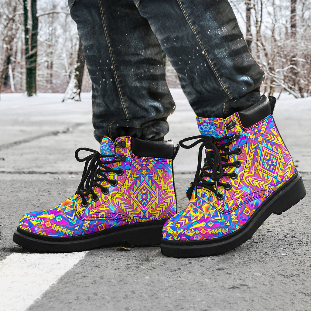 Aztek Psychedelic Boots