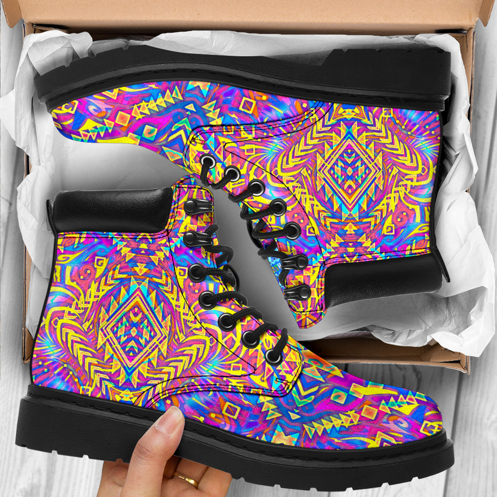 Aztek Psychedelic Boots