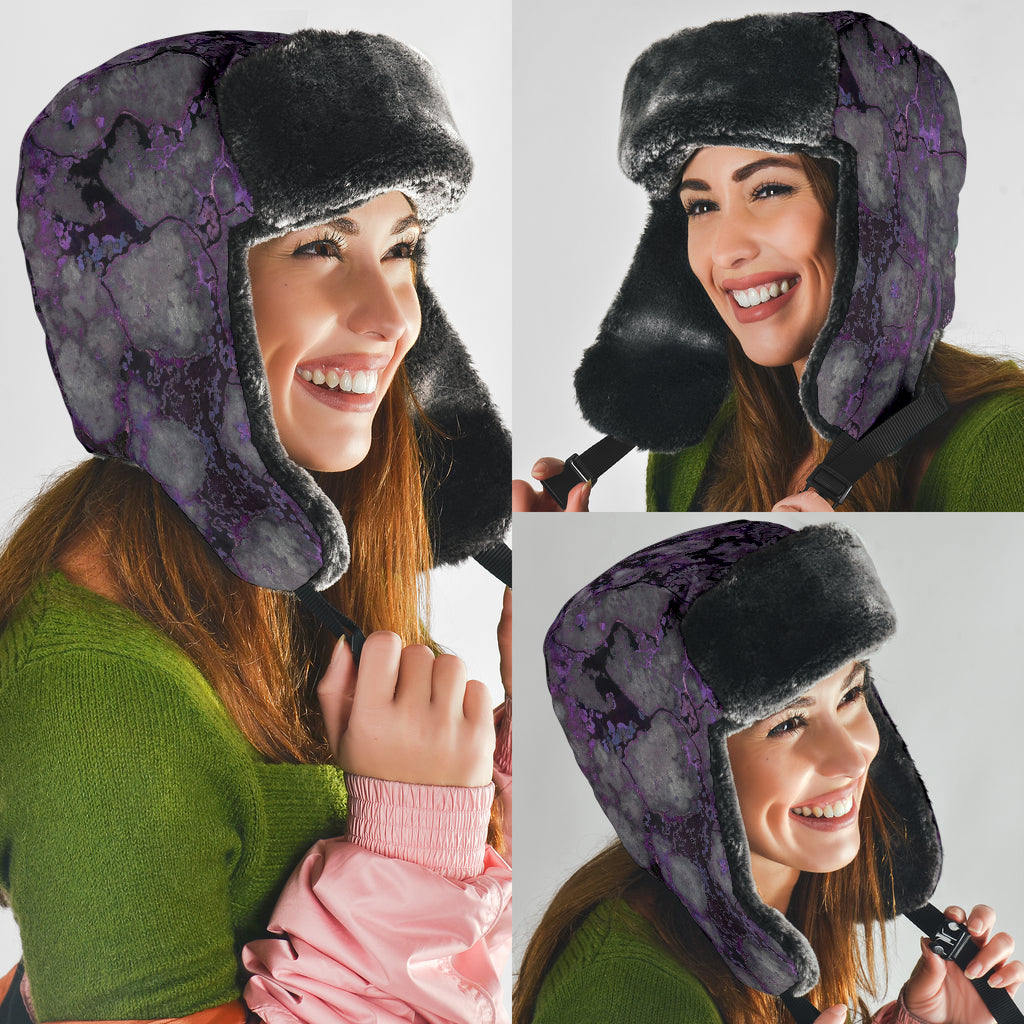 Grey Elephant Trapper Hat