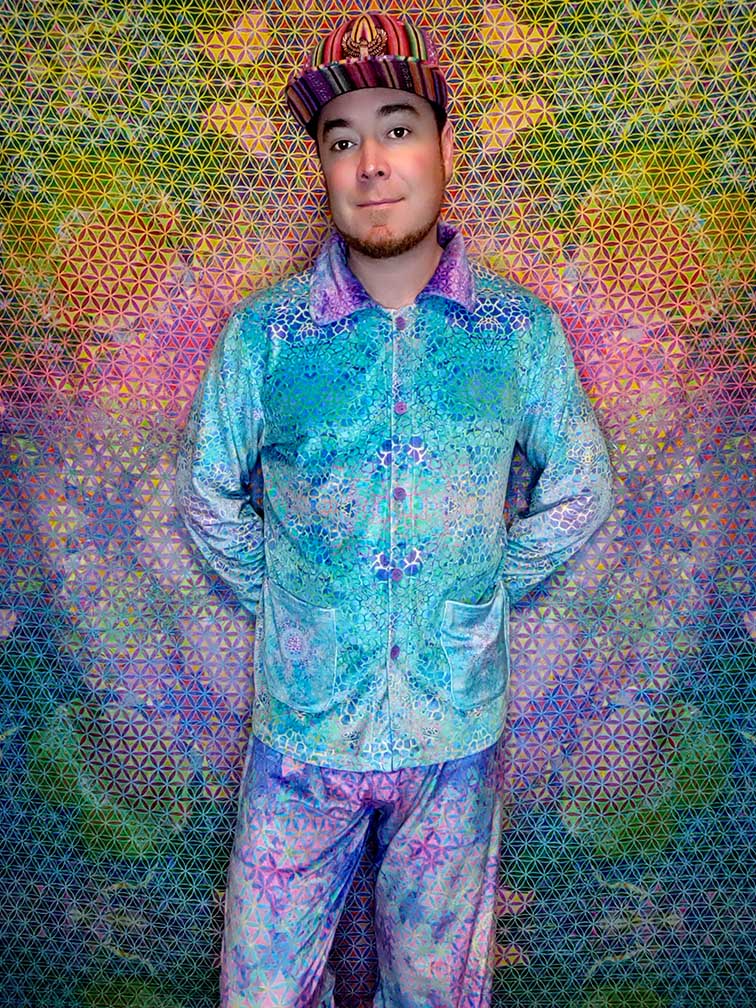 Liquid Giraffe Velvet Lounge Suit