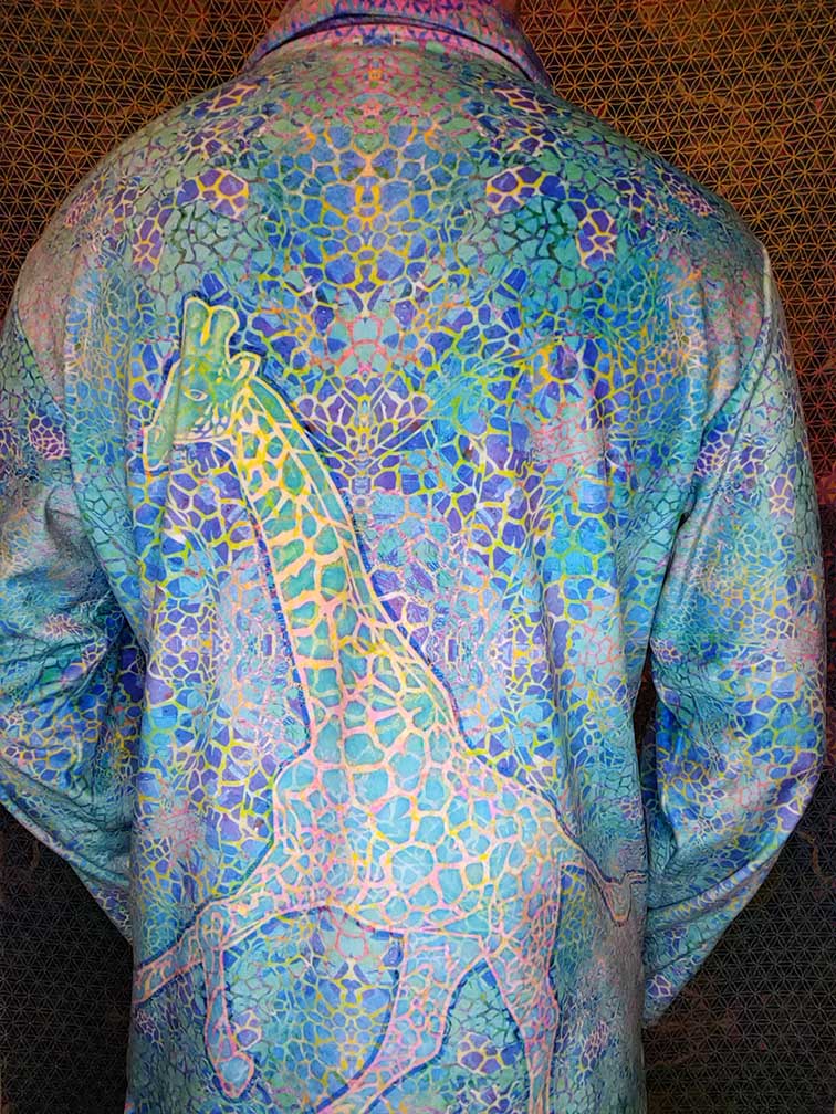 Liquid Giraffe Velvet Lounge Suit