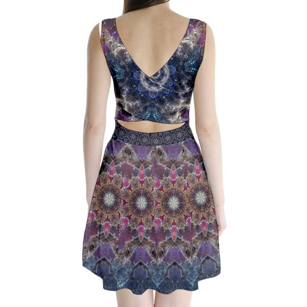 Space Cadet Split Back Mini Dress