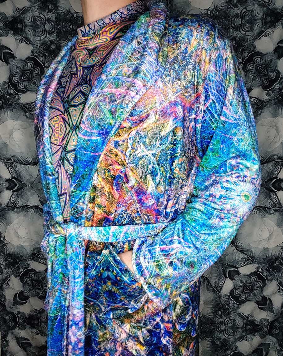 Jupiter Mandala Plush Fleece Robe
