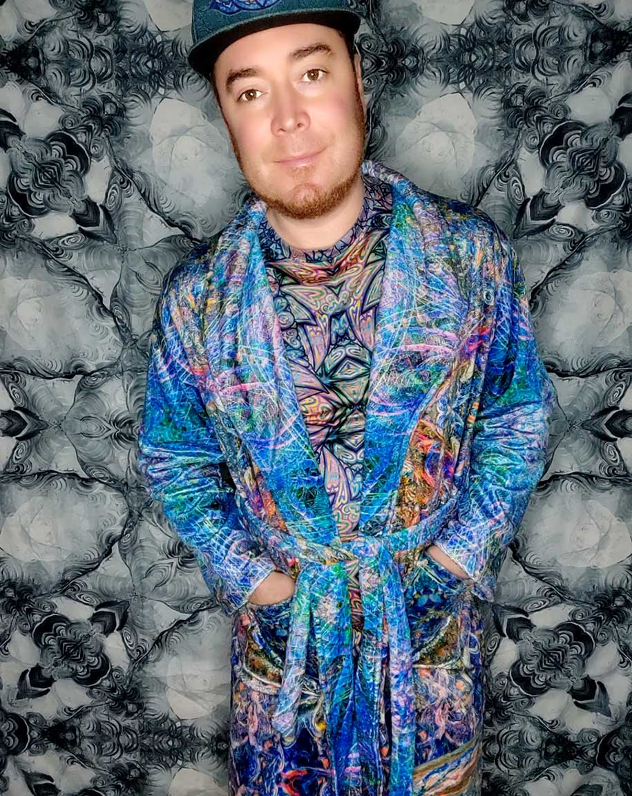 Jupiter Mandala Plush Fleece Robe
