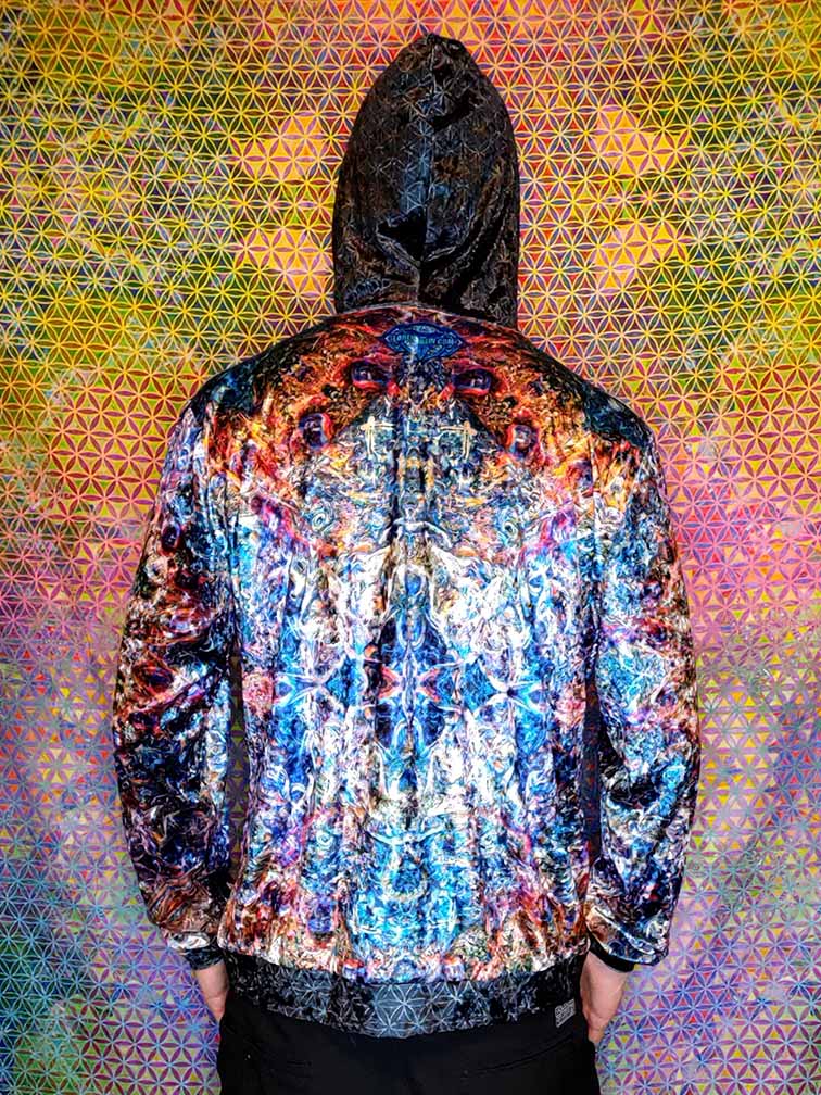 Jupiter Mandala Crushed Velvet Hoodie