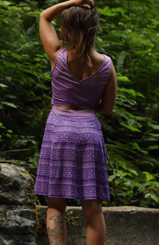 Third Eye Elephant Split Back Mini Dress
