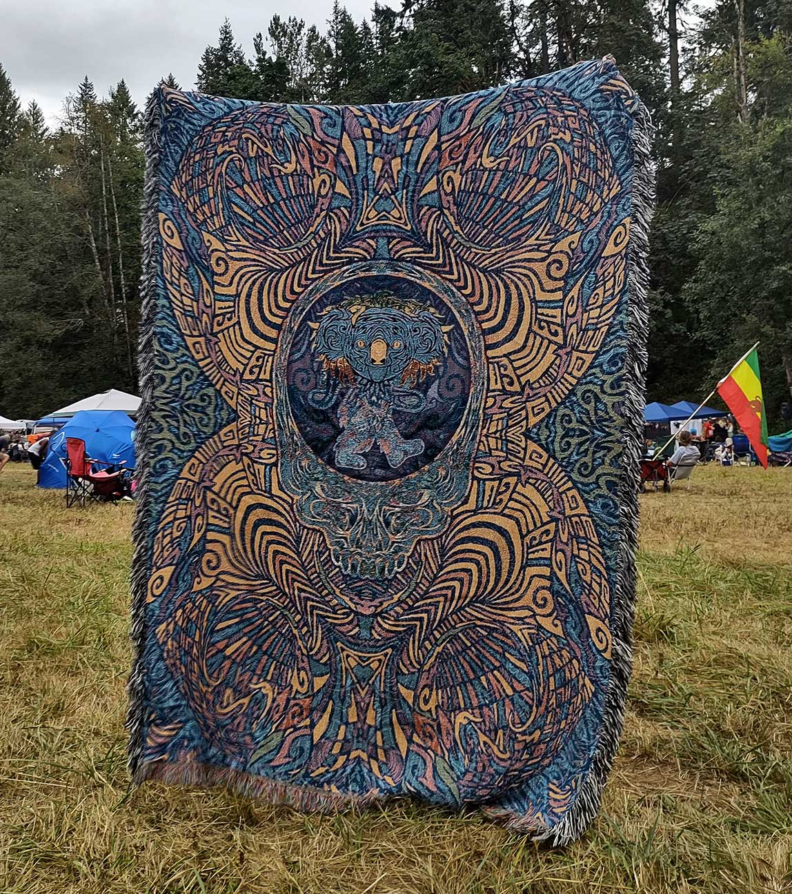 Dancing Koala Stealie Woven Blanket