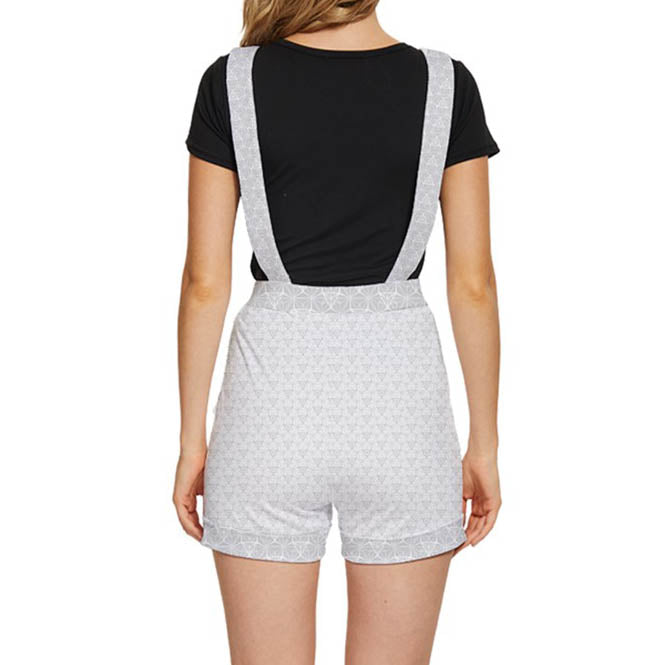 Vector Equilibrium Blanco Short Overalls