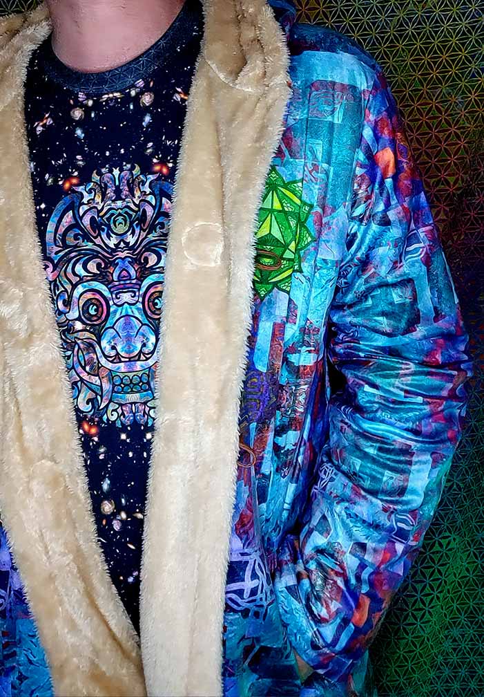 Platonic Solids Mandala Festival Cloak