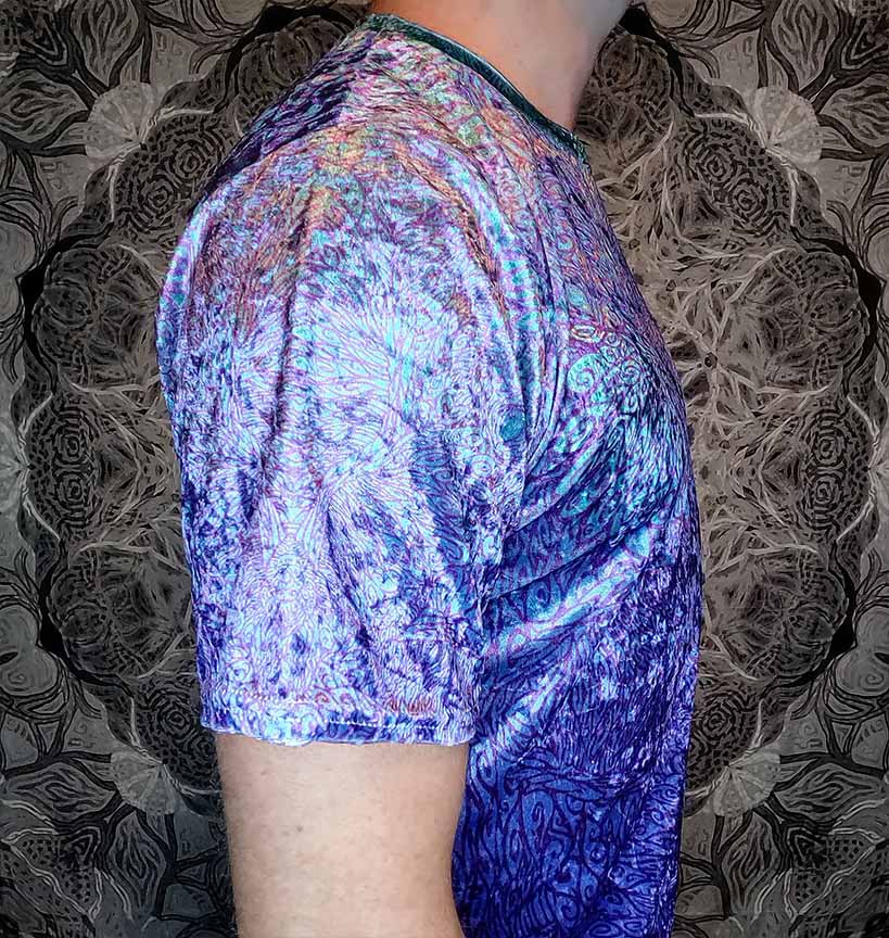 Purple Night Owl Crushed Velvet T-Shirt