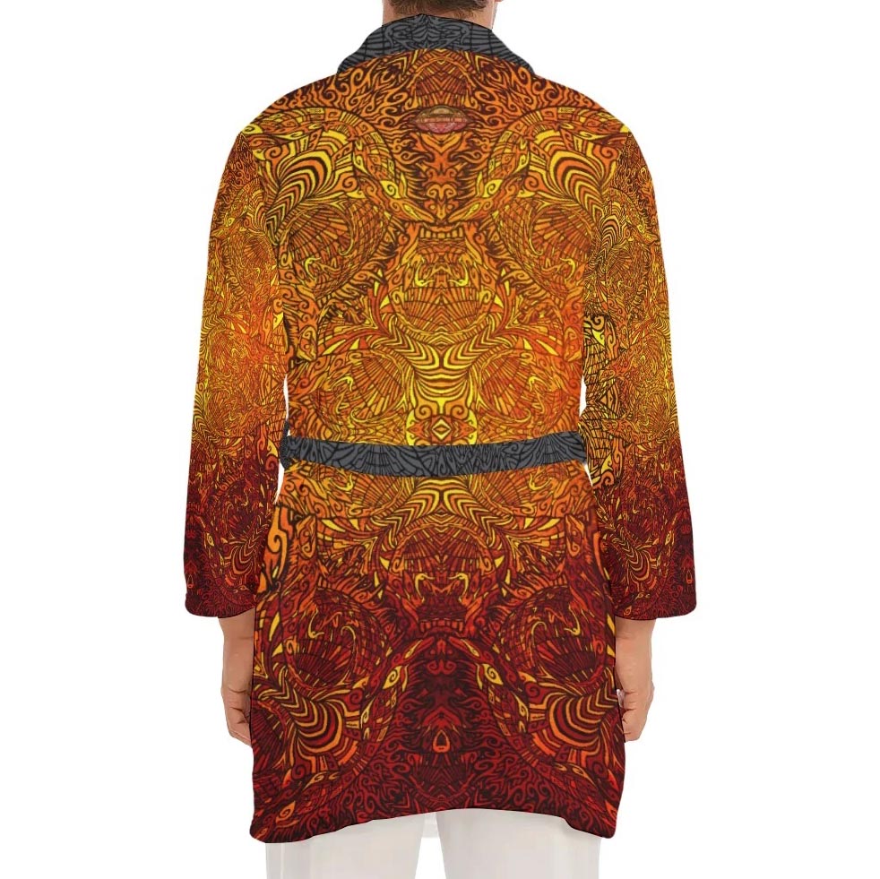 Dragon Stone Plush Fleece Robe