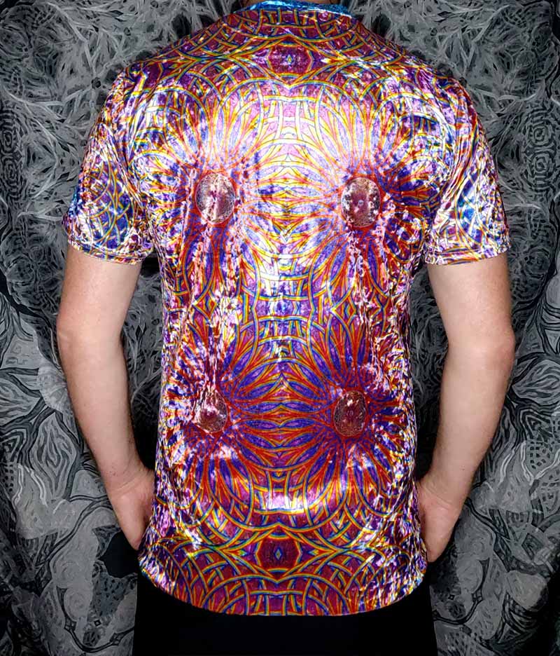 Rainbow Torus Crushed Velvet T-Shirt
