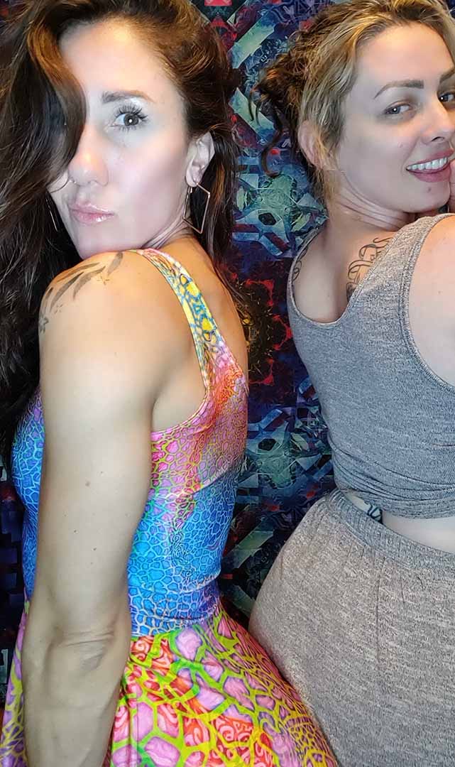 Rainbow Giraffe Sleeveless Dress