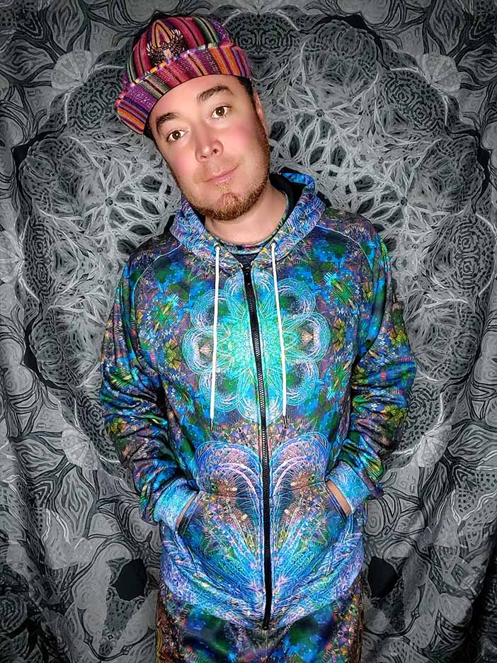 Scarab Mandala Zip Up Hoodie