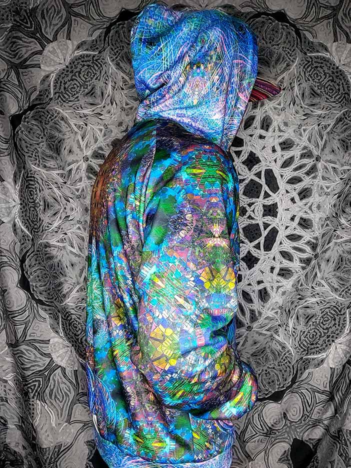 Scarab Mandala Zip Up Hoodie