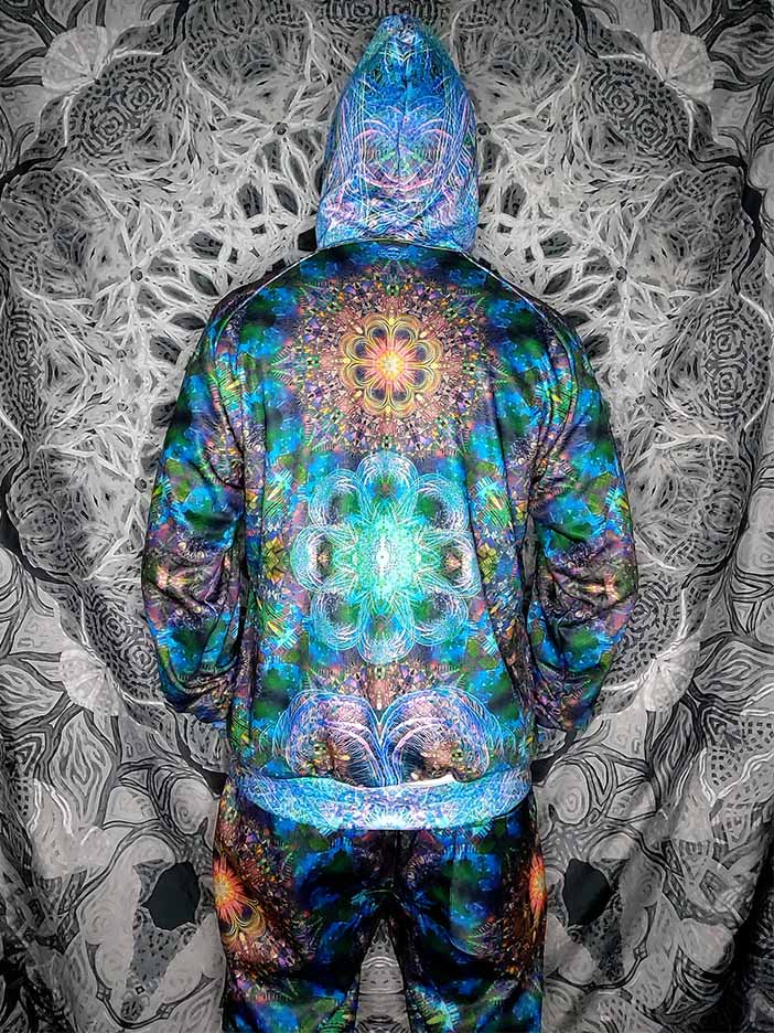 Scarab Mandala Zip Up Hoodie