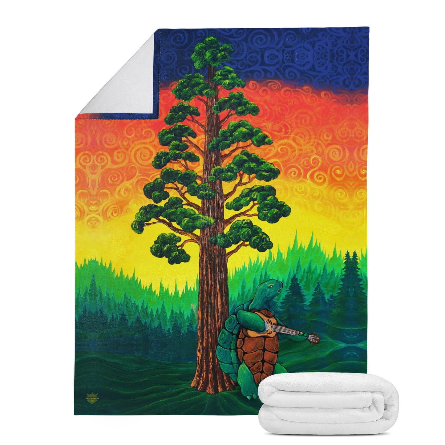 Terrapin Turtle Sequoia Micro Fleece Blanket