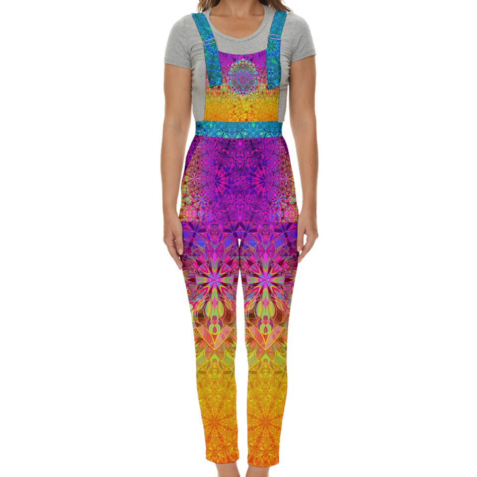 Soaring Heart Mandala Overalls Jumpsuit