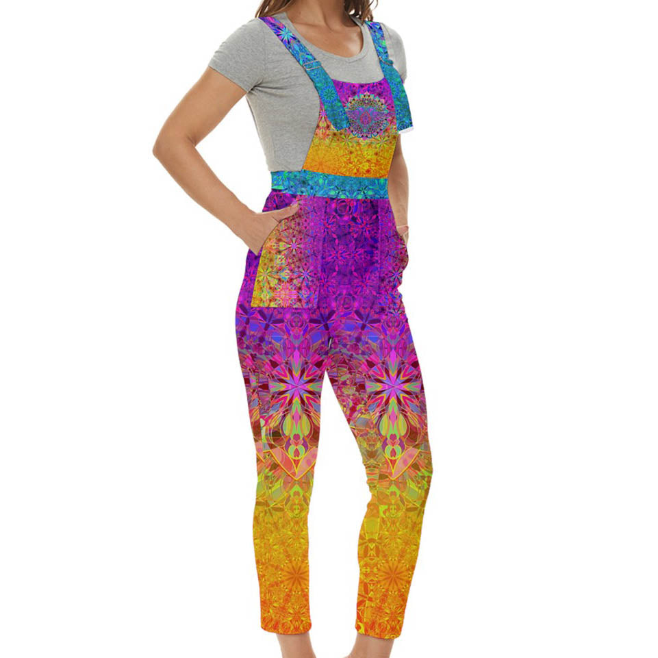 Soaring Heart Mandala Overalls Jumpsuit