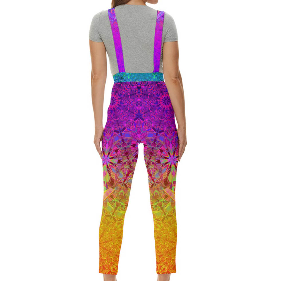 Soaring Heart Mandala Overalls Jumpsuit