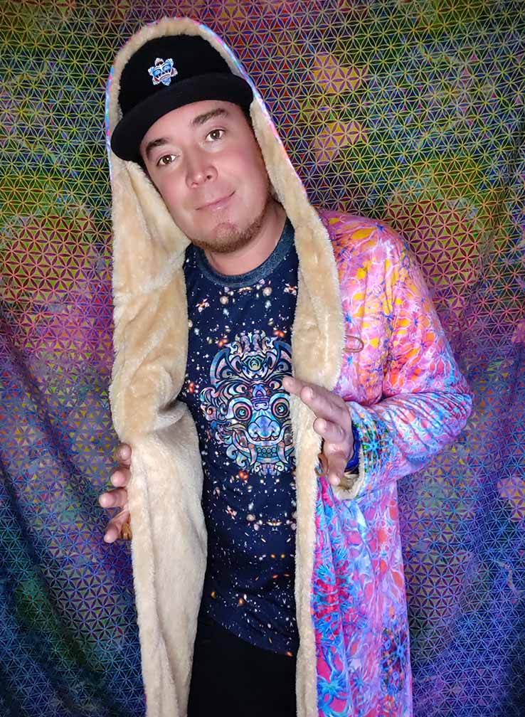 Psychedelic Sri Yantra Festival Cloak
