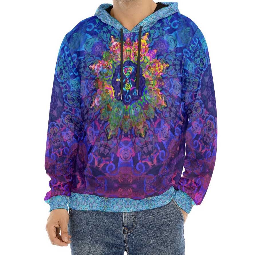 Water Bender Monkey Crushed Velvet Hoodie