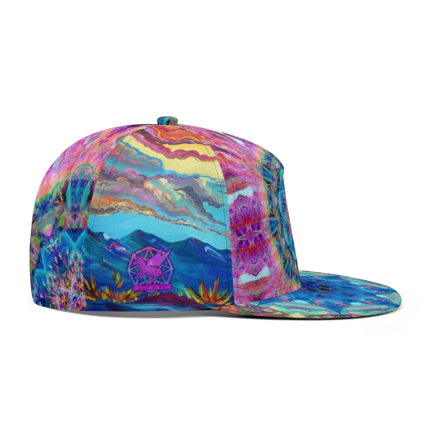 Painted Clouds Snapback Hat