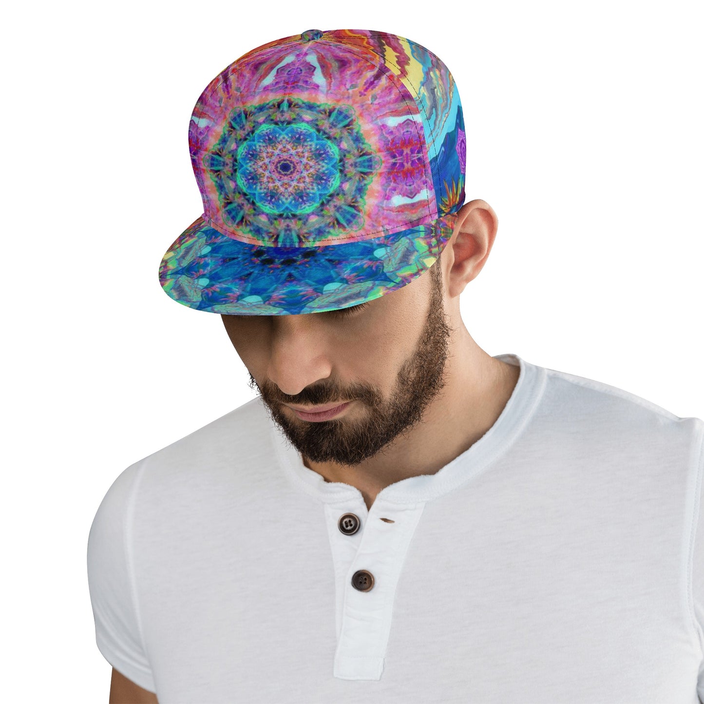 Painted Clouds Snapback Hat