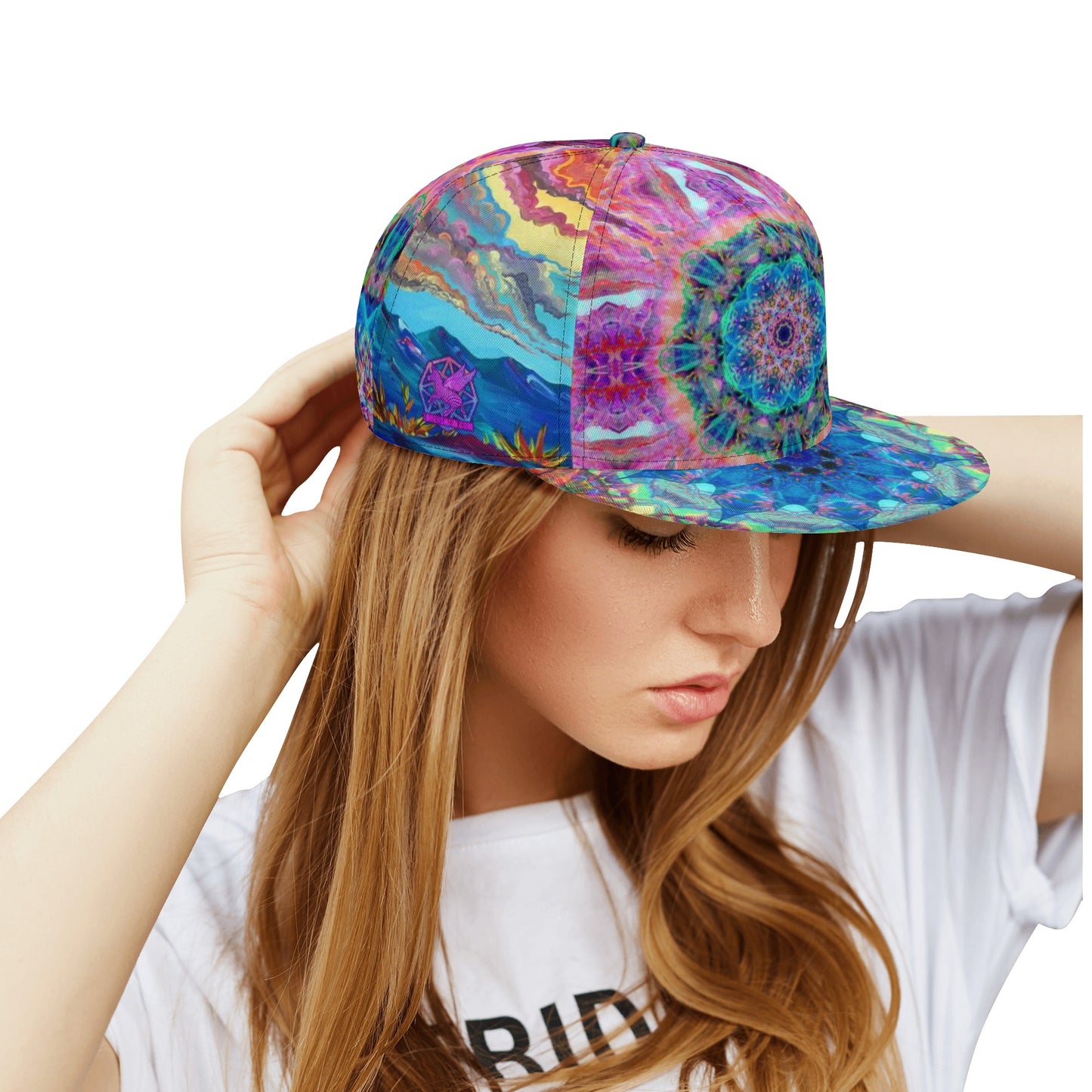 Painted Clouds Snapback Hat