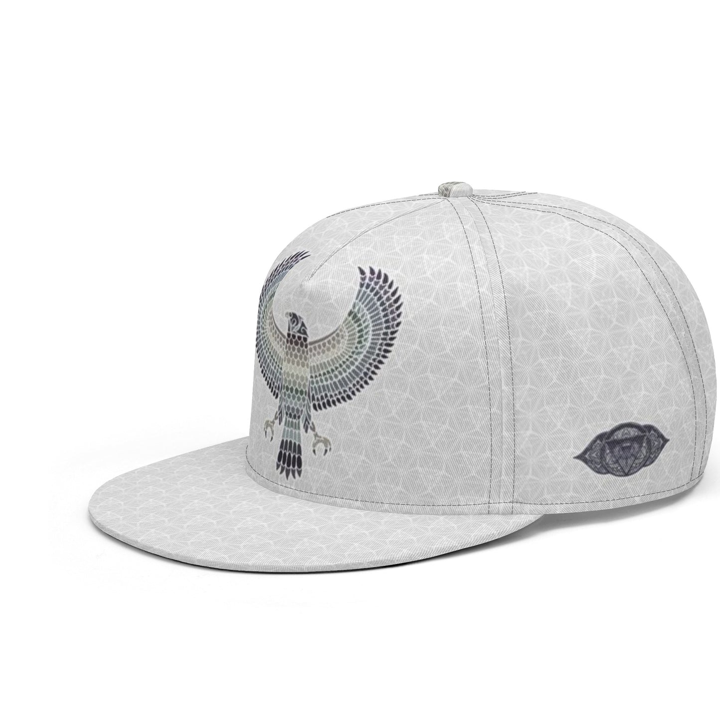 Grey Eagle of Horus Snapback Hat