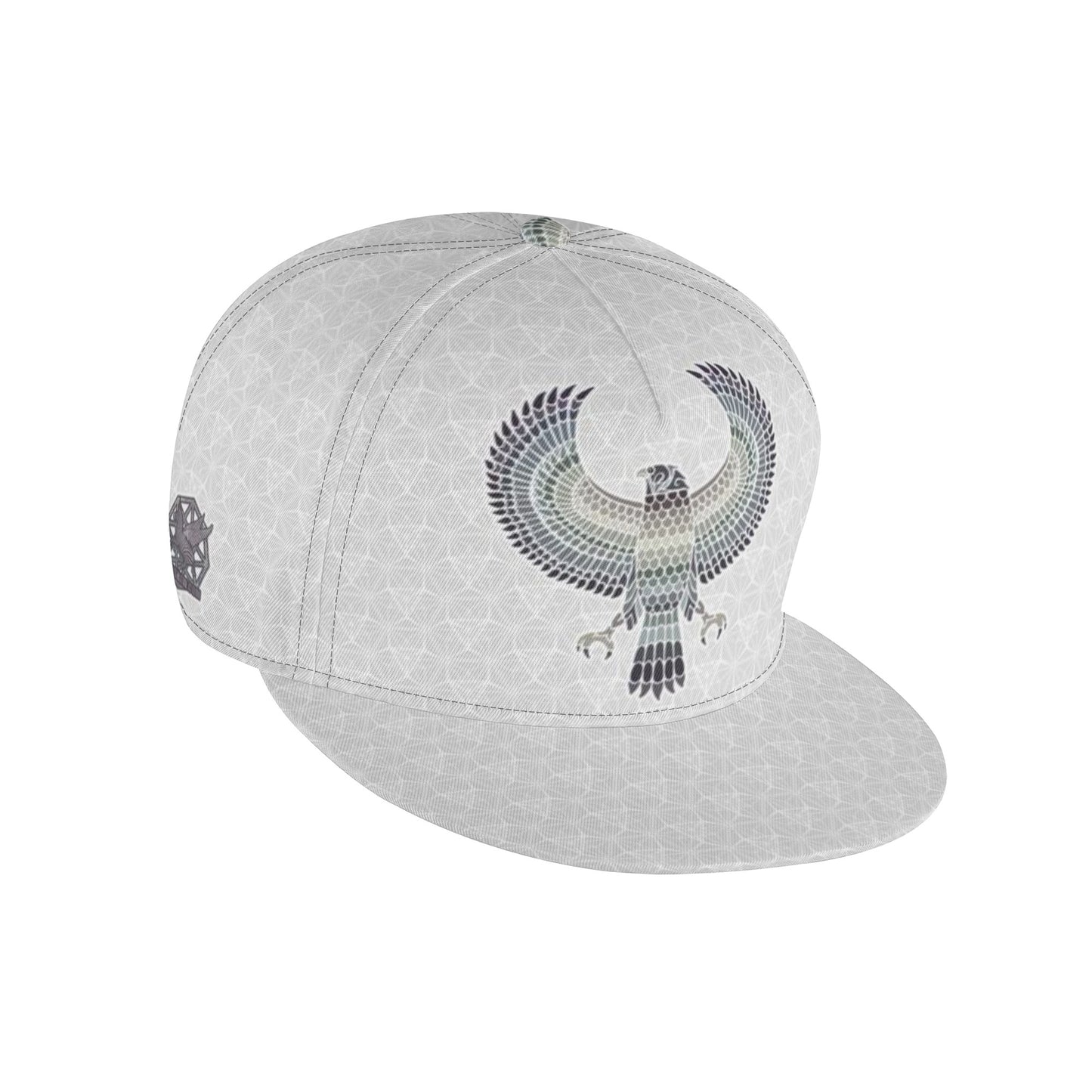Grey Eagle of Horus Snapback Hat