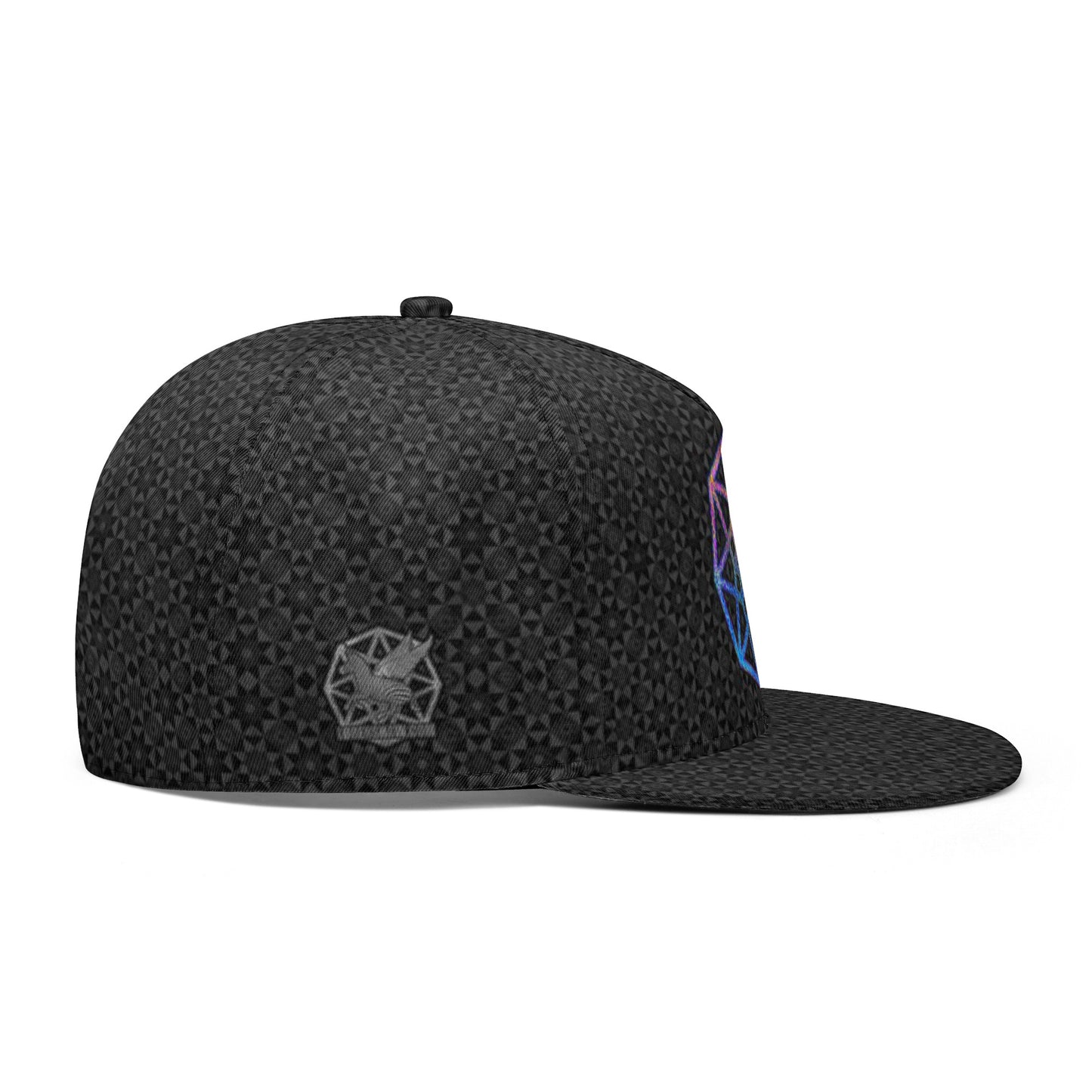 Black Tesseract Snapback Hat