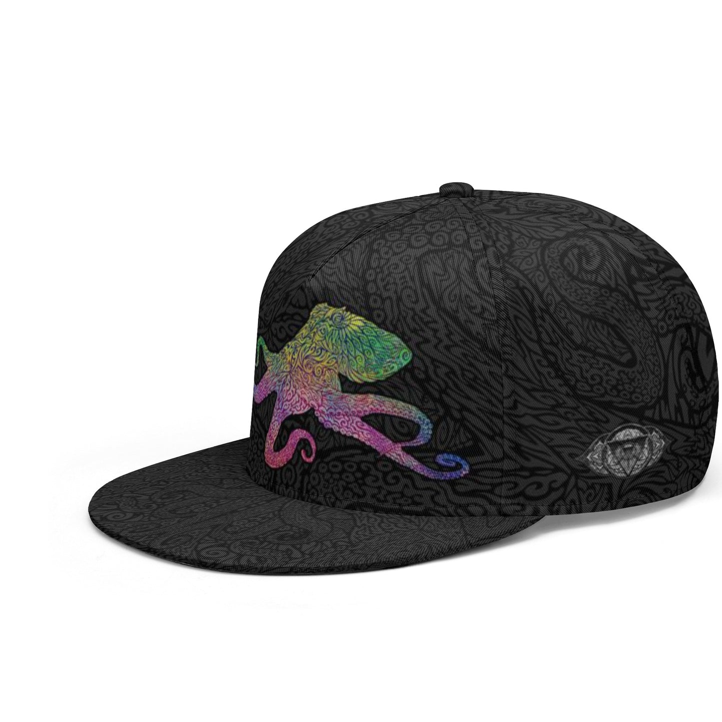 Rainbow Octopus Snapback Hat