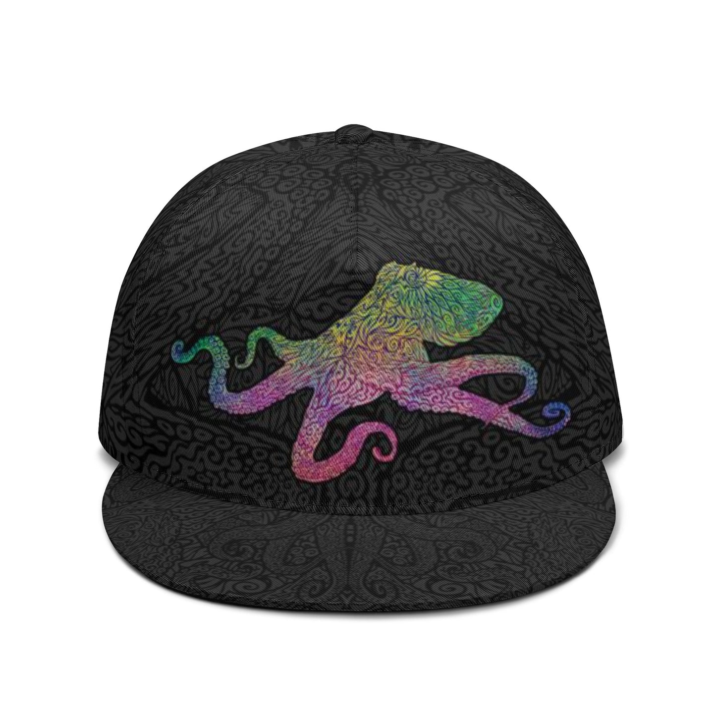 Rainbow Octopus Snapback Hat