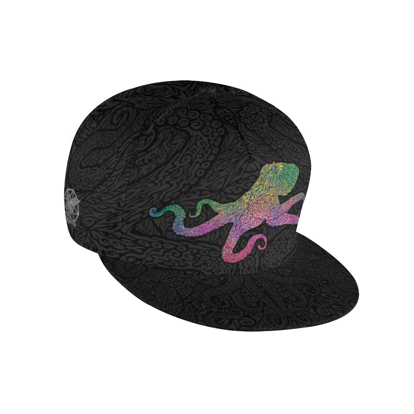 Rainbow Octopus Snapback Hat