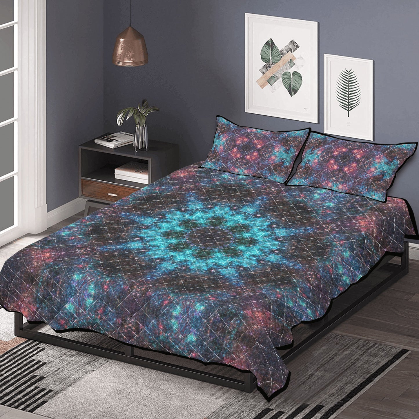 Milky Way Rising Quilt Bedding Set