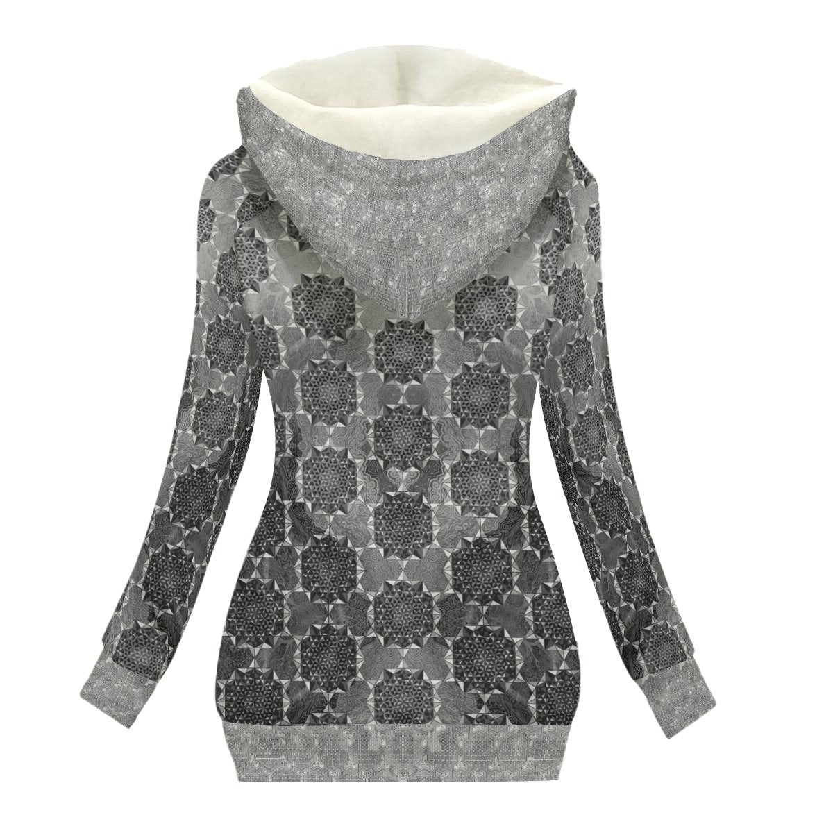 Star Tetrahedron Women's Hooded Jacket with Fleece Lining
