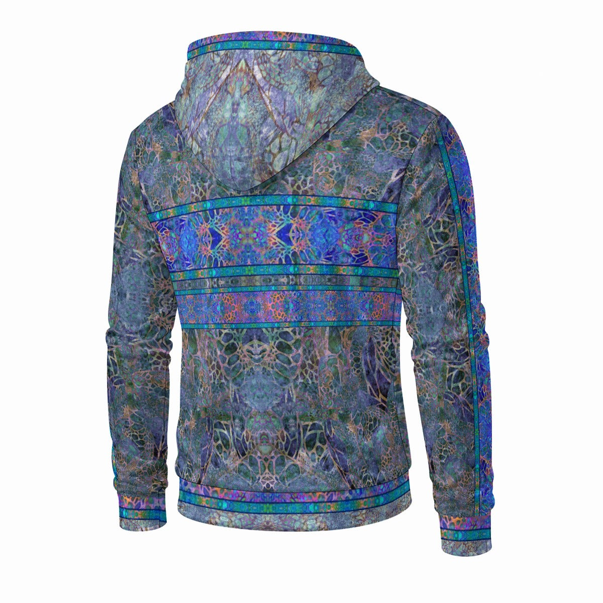 Sea Turtle Wisdom Crushed Velvet Zip Hoodie