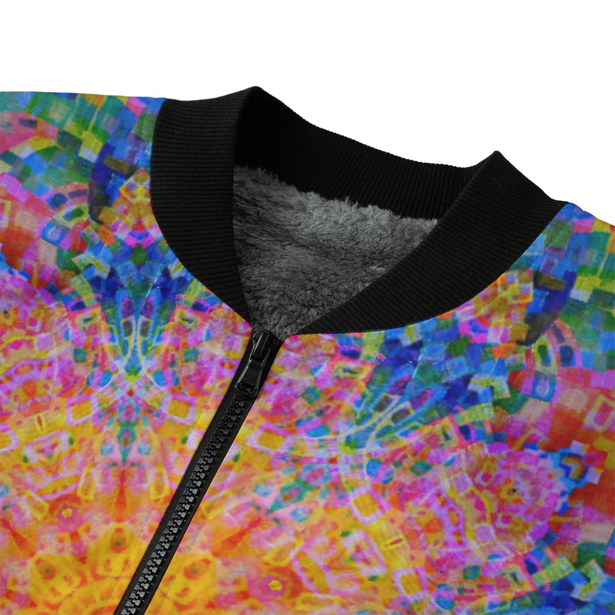 Traveling Waves Bomber Jacket w/ Sherpa Lining