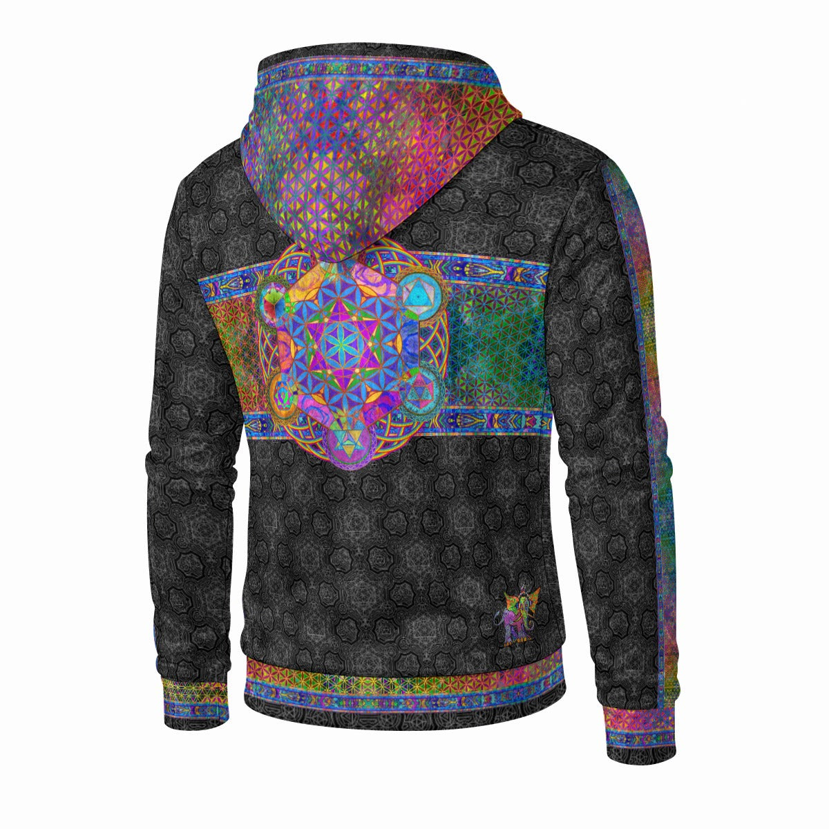 Chakra Awakening Crushed Velvet Zip Hoodie