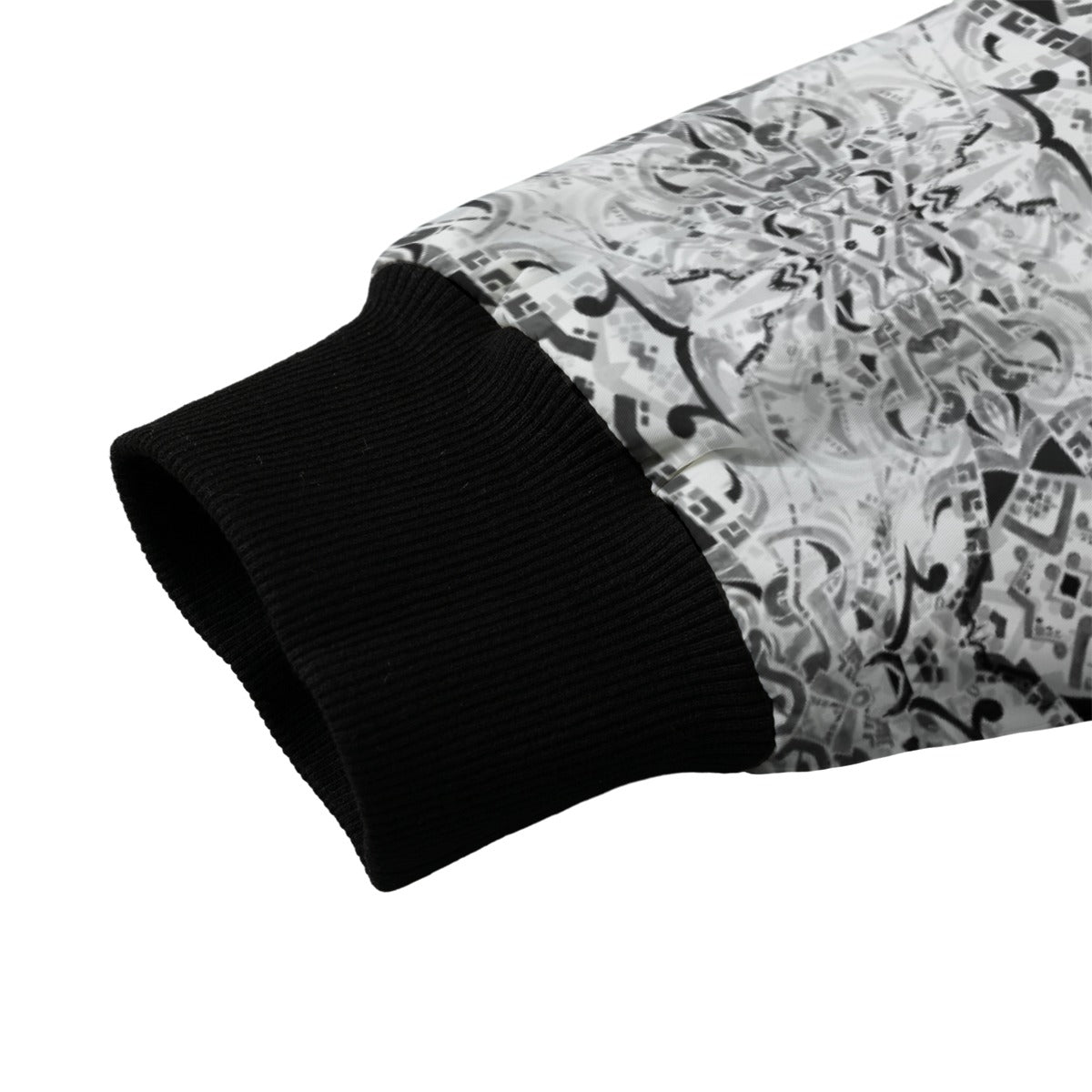 Musical Mandalas Bomber Jacket w/ Sherpa Lining