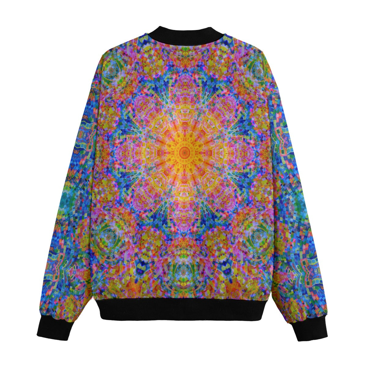 Traveling Waves Bomber Jacket w/ Sherpa Lining