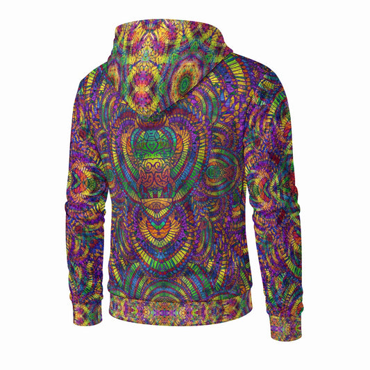 Eternal Scarab Crushed Velvet Zip Hoodie
